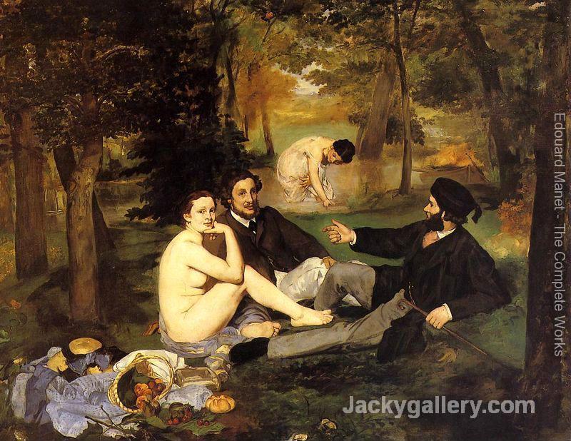 Luncheon on the Grass by Edouard Manet paintings reproduction